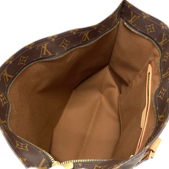 Louis Vuitton Monogram Handbag Tote Bag Brown - Picture 7 of 7